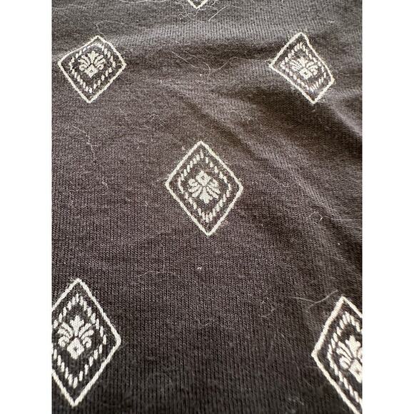 Old Navy Womens Black and White Paisley Long Sleeve Knit Swing Dress Size Large - Picture 6 of 8